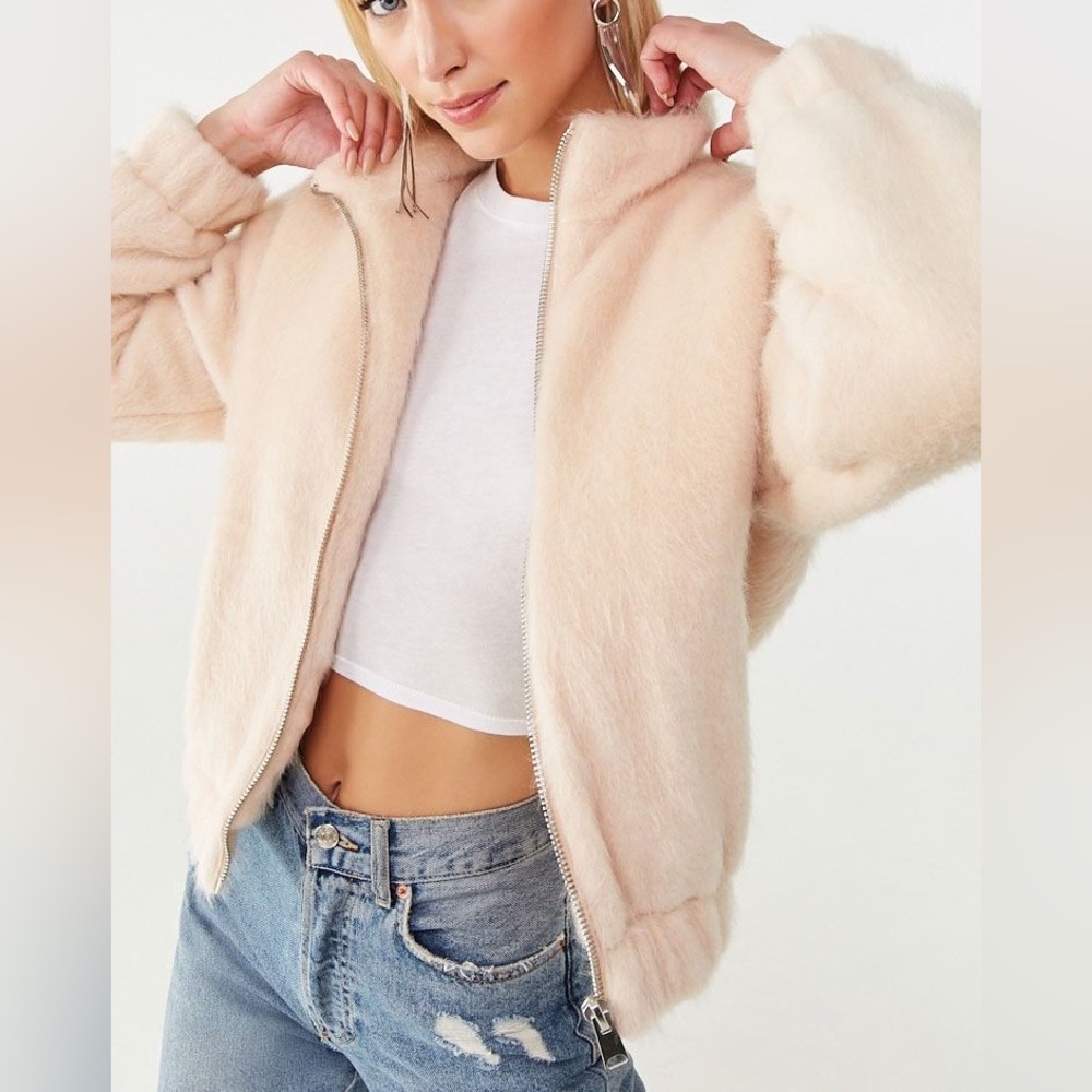 Faux fur jacket